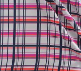 Green grey check mikado