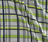 Green grey check mikado