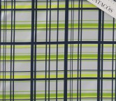 Green grey check mikado