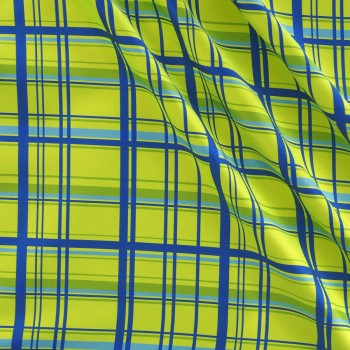 Mikado cuadro verde turquesa