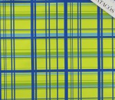 Turquoise green check mikado