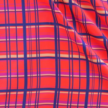 Mikado cuadro fuxia azul