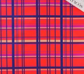 Pink blue check mikado