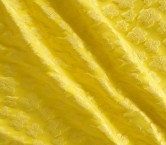 Yellow jacquard floral relief