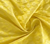 Yellow jacquard floral relief