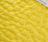 Yellow jacquard floral relief