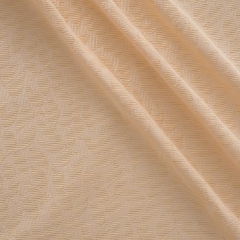 Salmon jacq. cotton flower stripes