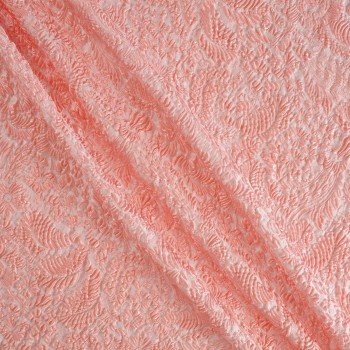 Pink relief floral jacquard