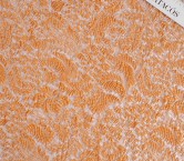 Orange relief floral jacquard