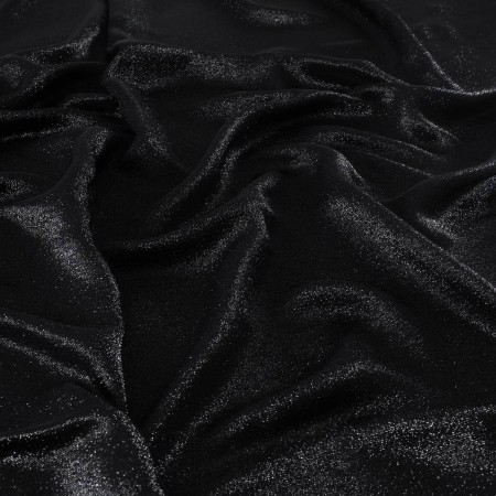 Black elegant shine mussola=2663