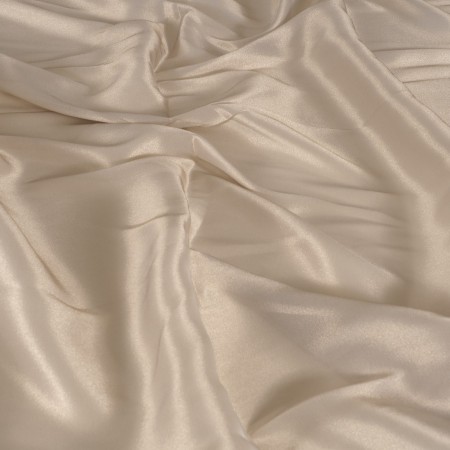 Beige elegant shine mussola
