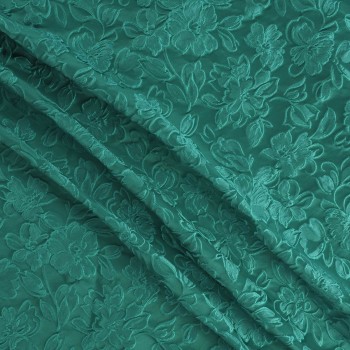 Green jacq. cloqué flower