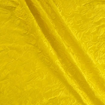 Yellow jacq. cloqué flower