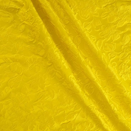 Yellow jacq. cloqué flower