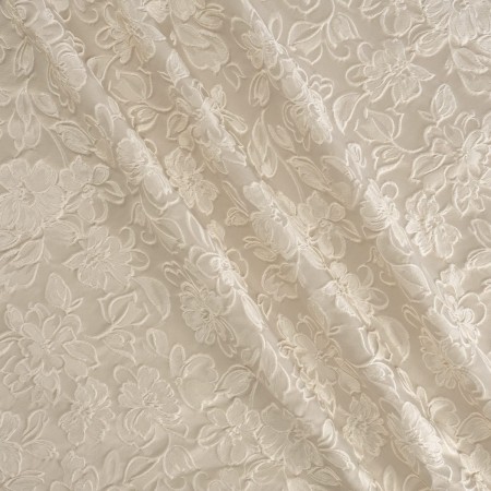 Beige jacq. cloqué flower