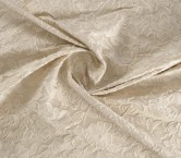 Beige jacq. cloqué flower
