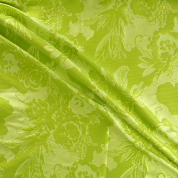 Jacquard mikado flores kiwi