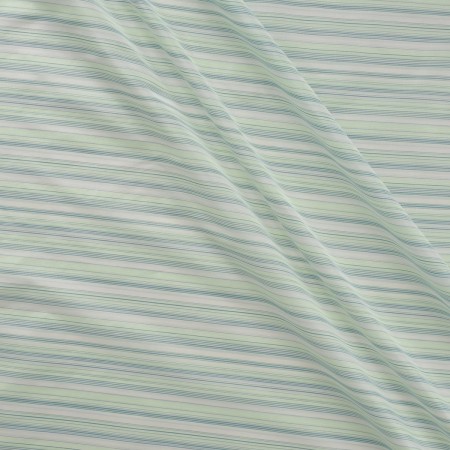 Green striped fabric
