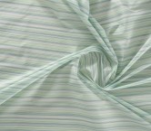 Green striped fabric