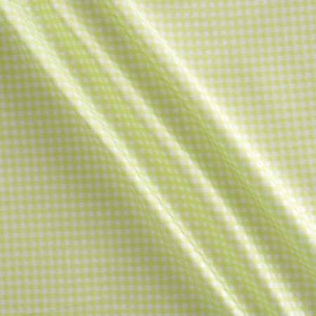 Green mikado jacquard vichy