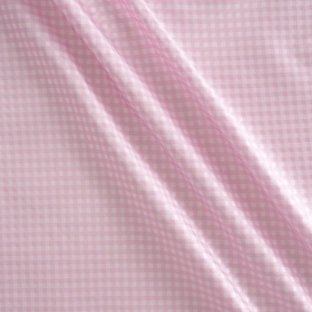 Pink mikado jacquard vichy