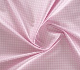 Pink mikado jacquard vichy