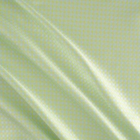 Green blue mikado jacquard vichy