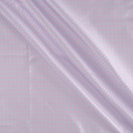 Pink blue mikado jacquard vichy