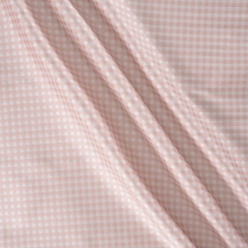 Mikado jacquard vichy rosa claro