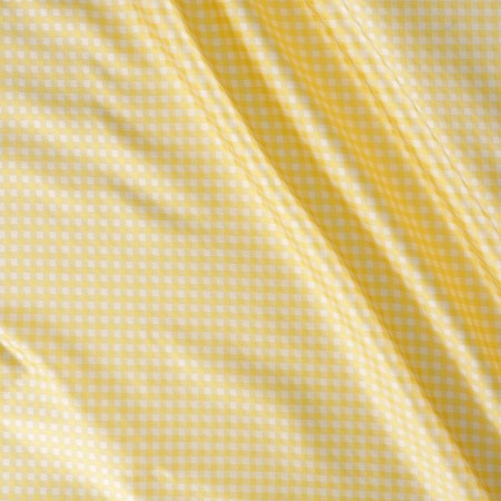 Yellow mikado jacquard vichy