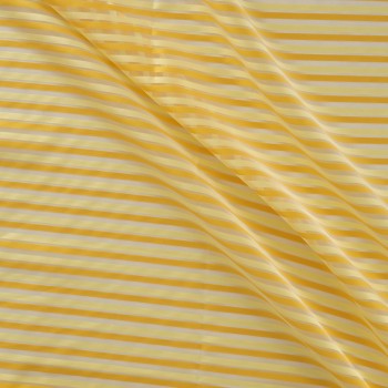 Yellow striped fabric