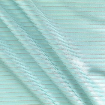 Mikado jacquard rayas verde agua