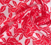 Red mikado floral bicolor