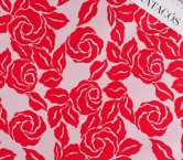 Red mikado floral bicolor