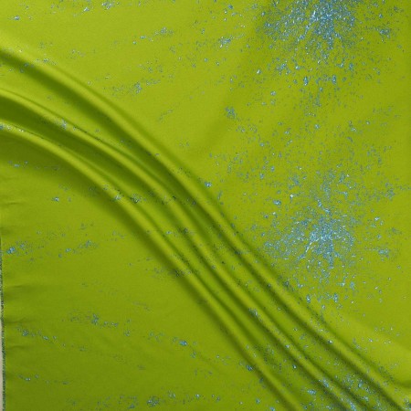 Jacquard lamé verde