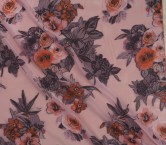 Yellow organza flower jacquard