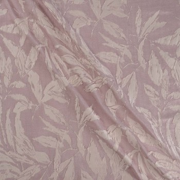 Pink rustic leaves jacquard