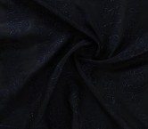 Blue jacquard fil coupe floral