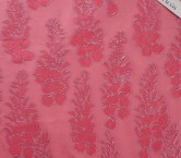 Pink jacquard fil coupe floral