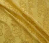 Green jacquard fil coupe floral