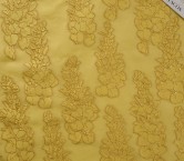 Yellow jacquard fil coupe floral