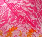 Blue red jacq. cenefa lamé fil coupé