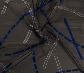 Blue black fil coupe geometric