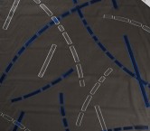 Blue black fil coupe geometric