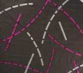 Pink black fil coupe geometric