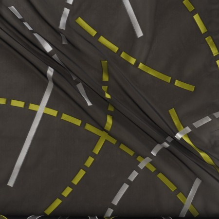 Green black fil coupe geometric