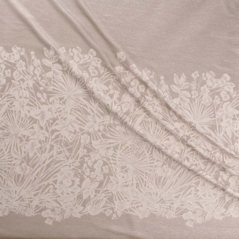 Pink jacquard pano floral