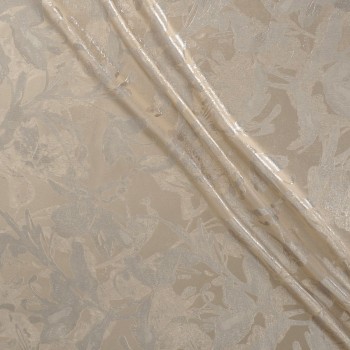 Beige lamé jacquard