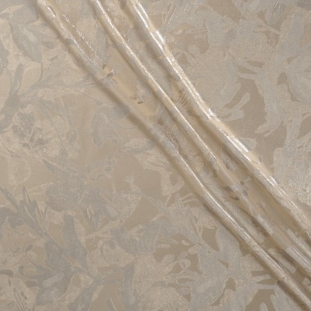 Beige lamé jacquard