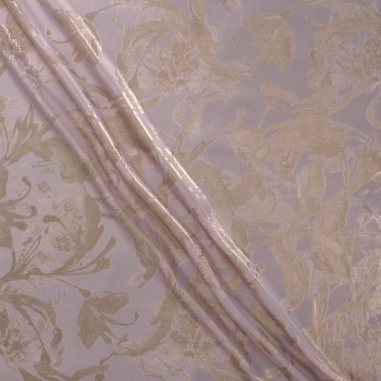 Lilac lamé jacquard